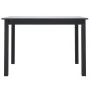 Esstisch aus massivem schwarzem Gummiholz, 114 x 71 x 75 cm von vidaXL, Küchen- und Esstische - Ref: Foro24-247364, Preis: 13...