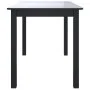 Esstisch aus massivem schwarzem Gummiholz, 114 x 71 x 75 cm von vidaXL, Küchen- und Esstische - Ref: Foro24-247364, Preis: 13...