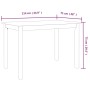 Esstisch aus massivem schwarzem Gummiholz, 114 x 71 x 75 cm von vidaXL, Küchen- und Esstische - Ref: Foro24-247364, Preis: 14...