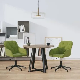 Swivel dining chairs 2 units light green velvet by vidaXL, dining chairs - Ref: Foro24-3103380, Price: 172,09 €, Discount: %