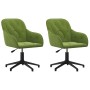 Drehbare Esszimmerstühle, 2 Einheiten, hellgrüner Samt von vidaXL, Essstühle - Ref: Foro24-3103380, Preis: 175,32 €, Rabatt: %