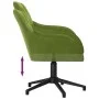 Swivel dining chairs 2 units light green velvet by vidaXL, dining chairs - Ref: Foro24-3103380, Price: 172,09 €, Discount: %