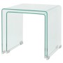 Set of two stackable clear tempered glass coffee tables by vidaXL, Coffee table - Ref: Foro24-244191, Price: 157,53 €, Discou...