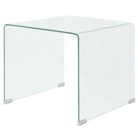 Couchtisch aus gehärtetem Glas, 49,5 x 50 x 45 cm, klar von vidaXL, Couchtisch - Ref: Foro24-244188, Preis: 151,66 €, Rabatt: %