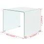 Couchtisch aus gehärtetem Glas, 49,5 x 50 x 45 cm, klar von vidaXL, Couchtisch - Ref: Foro24-244188, Preis: 162,26 €, Rabatt: %