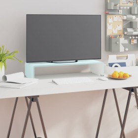 TV-Schrank/Monitorerhöhung aus grünem Glas, 60 x 25 x 11 cm von vidaXL, TV-Möbel - Ref: Foro24-244143, Preis: 67,02 €, Rabatt: %
