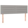 Boxspringbettmatratze und LED-Leuchten hellgrauer Stoff 140x190 cm von vidaXL, Betten und Lattenroste - Ref: Foro24-3133789, ...
