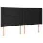 Box spring bed with mattress and LED black synthetic leather 160x200 cm by vidaXL, Beds and slatted bases - Ref: Foro24-31392...