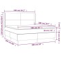 Box spring bed with mattress and LED black synthetic leather 160x200 cm by vidaXL, Beds and slatted bases - Ref: Foro24-31392...