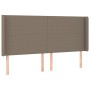 Cama box spring colchón y luces LED tela gris taupe 160x200 cm de vidaXL, Camas y somieres - Ref: Foro24-3138729, Precio: 624...