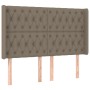 Cama box spring colchón y luces LED tela gris taupe 160x200 cm de vidaXL, Camas y somieres - Ref: Foro24-3139129, Precio: 659...