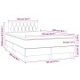 Boxspringbett mit cremefarbener Stoffmatratze 120x200 cm von vidaXL, Betten und Lattenroste - Ref: Foro24-3140286, Preis: 379...