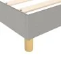 Box spring bed with light gray fabric mattress 140x190 cm by vidaXL, Beds and slatted bases - Ref: Foro24-3144167, Price: 410...