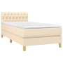 Boxspringbett mit cremefarbener Stoffmatratze 100x200 cm von vidaXL, Betten und Lattenroste - Ref: Foro24-3140838, Preis: 301...