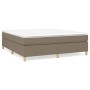 Cama box spring con colchón tela gris taupe 160x200 cm de vidaXL, Camas y somieres - Ref: Foro24-3144534, Precio: 487,82 €, D...