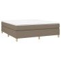 Cama box spring con colchón tela gris taupe 160x200 cm de vidaXL, Camas y somieres - Ref: Foro24-3144534, Precio: 487,82 €, D...