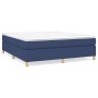 Box spring bed with blue fabric mattress 160x200 cm by vidaXL, Beds and slatted bases - Ref: Foro24-3144536, Price: 449,99 €,...