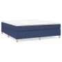 Box spring bed with blue fabric mattress 160x200 cm by vidaXL, Beds and slatted bases - Ref: Foro24-3144536, Price: 439,07 €,...