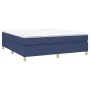 Box spring bed with blue fabric mattress 160x200 cm by vidaXL, Beds and slatted bases - Ref: Foro24-3144536, Price: 439,07 €,...