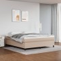 Boxspringbett mit Cappuccino-Kunstledermatratze 180x200cm von vidaXL, Betten und Lattenroste - Ref: Foro24-3144625, Preis: 51...