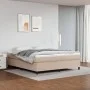 Cama box spring con colchón cuero sintético capuchino 180x200cm de vidaXL, Camas y somieres - Ref: Foro24-3144625, Precio: 51...