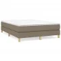 Estructura de cama de tela gris taupe 140x190 cm de vidaXL, Camas y somieres - Ref: Foro24-3120610, Precio: 116,41 €, Descuen...