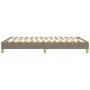 Taupe gray fabric bed frame 140x190 cm by vidaXL, Beds and slatted bases - Ref: Foro24-3120610, Price: 116,57 €, Discount: %