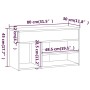 Schuhbank aus geräuchertem Eichensperrholz, 80 x 30 x 45 cm von vidaXL, Schuhregale und Schuhorganisatoren - Ref: Foro24-8160...