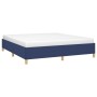 Blue fabric bed frame 160x200 cm by vidaXL, Beds and slatted bases - Ref: Foro24-3120975, Price: 129,26 €, Discount: %