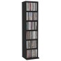 Black plywood CD shelf 21x20x88 cm by vidaXL, CD and DVD storage - Ref: Foro24-800352, Price: 32,98 €, Discount: %