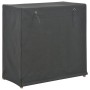 Mueble zapatero con funda de tela gris 79x40x80 cm
