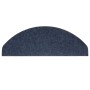 Alfombrilla autoadhesiva de escalera 15 uds azul 65x22,5x3,5 cm