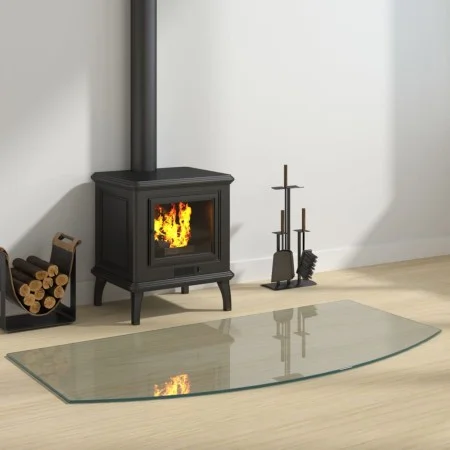 Placa de vidrio para chimenea 120x60 cm de vidaXL, Cristal - Ref: Foro24-324150, Precio: 59,44 €, Descuento: %