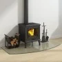 Placa de vidrio para chimenea 120x60 cm de vidaXL, Cristal - Ref: Foro24-324150, Precio: 59,44 €, Descuento: %