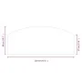 Placa de vidrio para chimenea 120x50 cm de vidaXL, Cristal - Ref: Foro24-324155, Precio: 45,06 €, Descuento: %