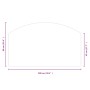 Placa de vidrio para chimenea 100x60 cm de vidaXL, Cristal - Ref: Foro24-324154, Precio: 56,58 €, Descuento: %