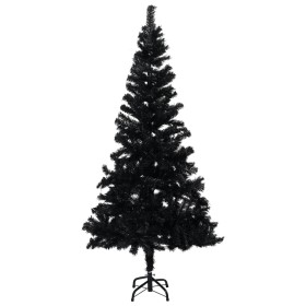 Árbol de Navidad artificial con soporte negro PVC 120 cm