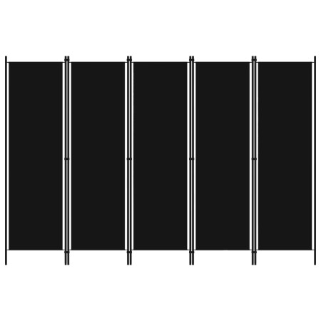 Trennwand mit 5 Paneelen schwarz 250x180 cm von vidaXL, Raumteiler - Ref: Foro24-320726, Preis: 40,29 €, Rabatt: %