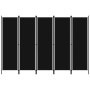 Trennwand mit 5 Paneelen schwarz 250x180 cm von vidaXL, Raumteiler - Ref: Foro24-320726, Preis: 40,29 €, Rabatt: %