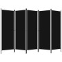 Trennwand mit 5 Paneelen schwarz 250x180 cm von vidaXL, Raumteiler - Ref: Foro24-320726, Preis: 40,29 €, Rabatt: %