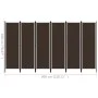 Biombo divisor de 6 paneles marrón 300x180 cm de vidaXL, Divisores de ambientes - Ref: Foro24-320728, Precio: 55,22 €, Descue...