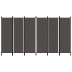 Divider screen with 6 panels anthracite gray 300x180 cm by vidaXL, Room dividers - Ref: Foro24-320729, Price: 47,58 €, Discou...