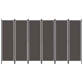 Divider screen with 6 panels anthracite gray 300x180 cm by vidaXL, Room dividers - Ref: Foro24-320729, Price: 60,78 €, Discou...
