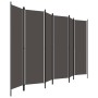 Trennwand mit 6 Paneelen anthrazitgrau 300x180 cm von vidaXL, Raumteiler - Ref: Foro24-320729, Preis: 45,79 €, Rabatt: %