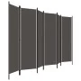 Trennwand mit 6 Paneelen anthrazitgrau 300x180 cm von vidaXL, Raumteiler - Ref: Foro24-320729, Preis: 60,78 €, Rabatt: %