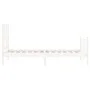 Estructura de cama con cabecero madera maciza blanco de vidaXL, Camas y somieres - Ref: Foro24-3192457, Precio: 100,35 €, Des...