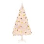 Artificial Christmas tree with balls and white LED lights 210 cm by vidaXL, Christmas trees - Ref: Foro24-321504, Price: 75,4...