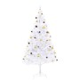 Artificial Christmas tree with balls and white LED lights 210 cm by vidaXL, Christmas trees - Ref: Foro24-321504, Price: 75,4...