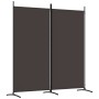 Trennwand mit 2 braunen Stoffbahnen 175x180 cm von vidaXL, Raumteiler - Ref: Foro24-350259, Preis: 35,83 €, Rabatt: %