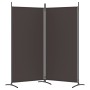 Trennwand mit 2 braunen Stoffbahnen 175x180 cm von vidaXL, Raumteiler - Ref: Foro24-350259, Preis: 35,83 €, Rabatt: %
